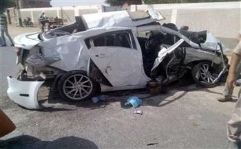   إصابة 3 أشخاص إثر حادث تصادم سيارتين على صحراوي أطفيح