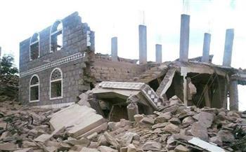 مليشيات الحوثي تفجر منازل مدنية بعمران اليمنية