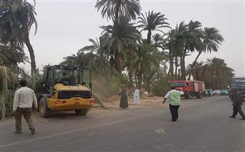 غلق الطريق الزراعي الشرقي في منطقة "العشي ـ العماري" بالأقصر 19 يوليو 