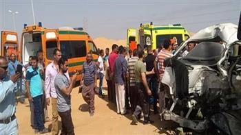 بالأسماء مصرع وإصابة 4 أشخاص بحادث تصادم  بالبحيرة
