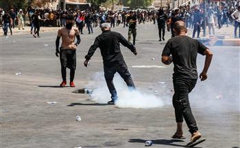  60 إصابة في صفوف المتظاهرين وسط بغداد