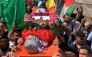   تشييع جثمان الشهيد الفلسطيني الفتى أمجد أبو عليا في المغير شمال شرق رام الله​