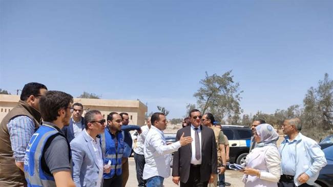 محافظ البحيرة يتفقد مدرسة وادي النطرون التجارية ومشروعات «حياة كريمة» بقرية كفر داود