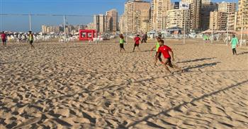  شاطئ إسحاق حلمي يستضيف بطولة الإسكندرية الأولى للكرة الشاطئية 