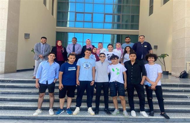 جامعة العلمين الدولية تستقبل وفداً من المدرسة المصرية المتكاملة الدولية