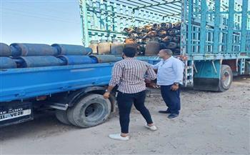 التحفظ على 70 اسطوانه غاز بأحد المستودعات في حملة بكفر الدوار 