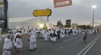   نجاح نفرة حجاج الجمعيات الأهلية بعد غروب شمس يوم عرفات إلى مزدلفة