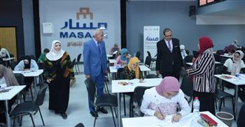 رئيس جامعة سوهاج يتفقد اختبارات القدرات بكلية التربية النوعية 