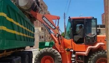 رفع 20 ألف طن قمامة من الاحياء والكورنيش وشواطئ مرسى مطروح