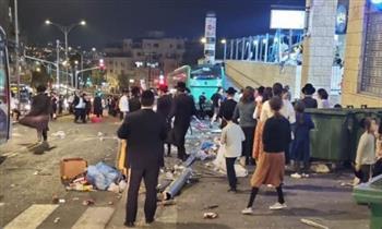 سقوط 4 قتلى فى حادث تصادم حافلة إسرائيلية بالقدس