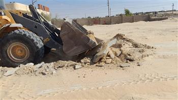 محافظة شمال سيناء: بدء الموجة  الـ20 لإزالة التعديات على أملاك الدولة بالعريش