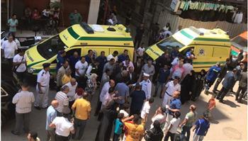 «الصحة»: نقل 55 حالة للمستشفيات وجار حصر الوفيات بحادث حريق كنيسة أبوسيفين 