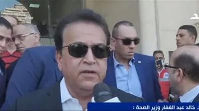 وزير الصحة: معظم الحالات المصابة في حريق كنيسة إمبابة تعاني من اختناقات