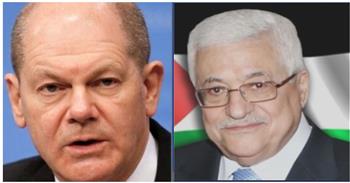   الرئيس الفلسطيني يطلع المستشار الألماني على الاعتداءات الإسرائيلية