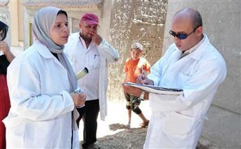 الكشف على 277 مواطناً وندوات توعوية خلال قافلة طبية مجانية بقرية عزير بوادي النطرون 