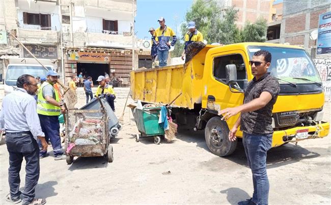 حملات مكبرة لإزالة الإشغالات والتعديات بأحياء منتزه أول والعجمي