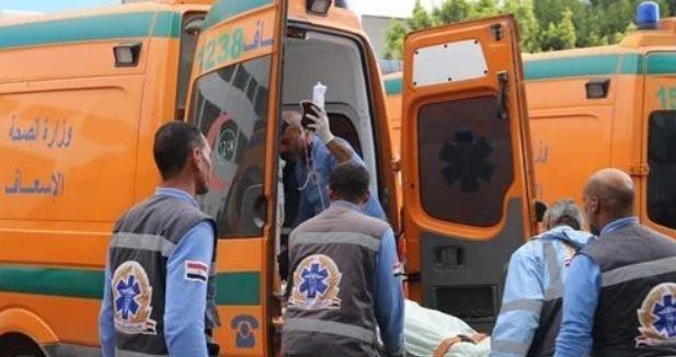 إصابة شخصين في انقلاب دراجة نارية دون لوحات معدنية بالإسماعيلية