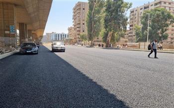   متابعه أعمال تطوير طريق المريوطية بين شارعي الهرم وفيصل