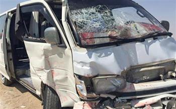   إصابة 9 أشخاص فى حادث تصادم ميكروباص وملاكي على طريق بلبيس - القاهرة