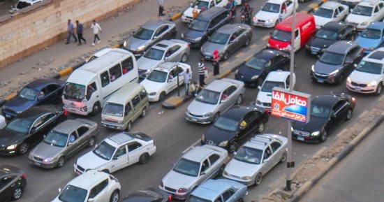 كثافات متحركة للسيارات على محاور القاهرة والجيزة
