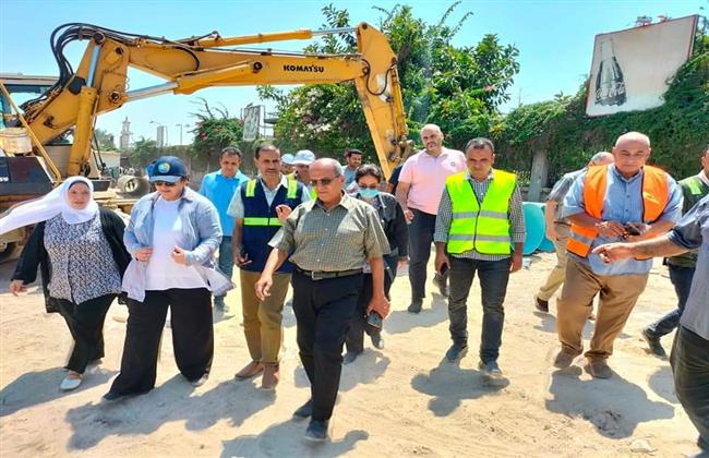 جولة ميدانية للمهندس أحمد جابر رئيس شركة مياه الإسكندرية  بقطاع جنوب