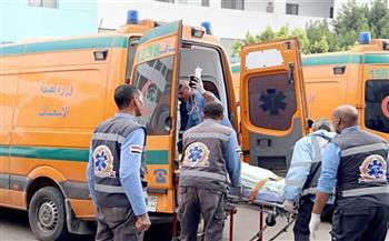 إصابة 4 أشخاص إثر حادث تصادم سيارتين فى الجيزة