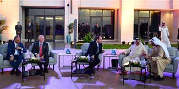   الرئيس السيسي وقادة الإمارات والأردن والبحرين والعراق يقومون بجولة في مدينة العلمين