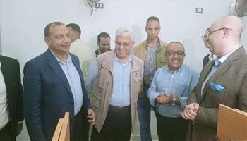 وزير التعليم العالي ورئيس جامعة بني سويف يفتتحان مبني الاختبارات الإلكترونية الجديد