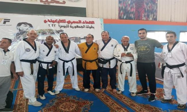أبطال تايكوندو مطوبس يقتنصون 9 ميداليات فى بطولة الجمهوريه للبومزا بالمنصورة