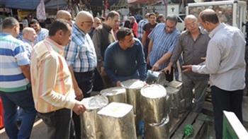  332 محضرا تموينييا في حملات مكبرة بأشمون المنوفية