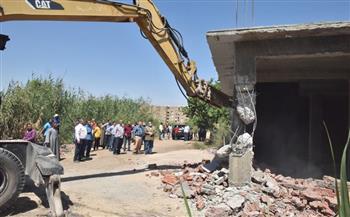إزالة 206 تعديات على أملاك الدولة في كفر الشيخ منذ بدء الموجة 20