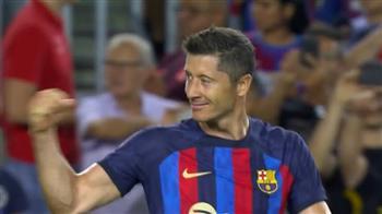 ليفاندوفسكي يقود برشلونة لتحقيق الفوز على بلد الوليد برباعية نظيفة في الدوري الإسباني