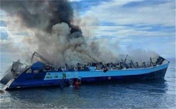   اندلاع حريق على متن عبارة تقل 300 شخص قبالة السواحل السويدية