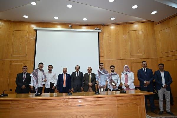 جامعة الفيوم: حفل ختام الملتقى الـ «٢٧» للتبادل الطلابي للجامعات العربية 