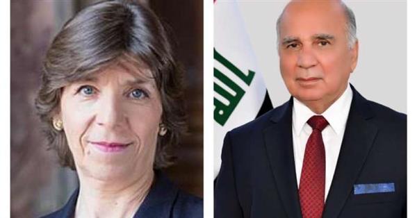وزيرا الخارجية العراقى والفرنسية يؤكدان ضرورة العمل من أجل تحقيق التهدئة وخفض التوتر بالمنطقة