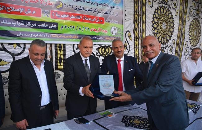 محافظ القليوبية يشهد فعاليات الحفل الختامي لدوري القليوبية لكرة القدم لمراكز شباب القرى