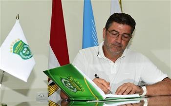 فيتوريا المدير الفني لمنتخب مصر و الجهاز المعاون في ضيافة زعيم الثغر 