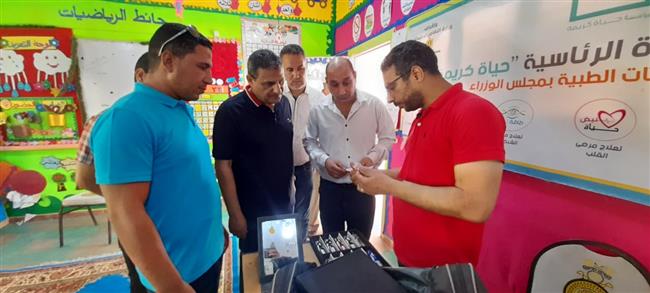 قافلة طبية موسعة بكفر الدوار بالتنسيق مع مجلس الوزراء وجامعة الإسكندرية وصناع الخير للتنمية  