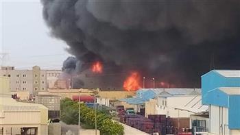   السيطرة علي حريق نشب داخل ورشة صيانة سيارات بطريق مصر إسكندرية الصحراوي