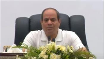 السيسي: مياه مصر أمانة في رقبتنا كلنا ومحدش هيمسها