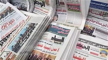   الشأن المحلي والغارات الجوية الإسرائيلية على غزة يتصدران عناوين الصحف 
