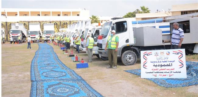 محافظ البحيرة يتفقد جاهزية المعدات والمركبات بمركزي المحمودية والرحمانية