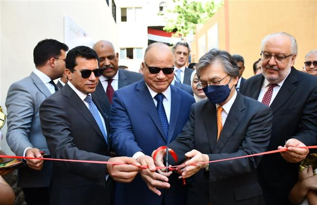 وزير الشباب والسفير الياباني يطلقون مشروع المساحات الصديقة بمركز شباب المعادي ٧٧
