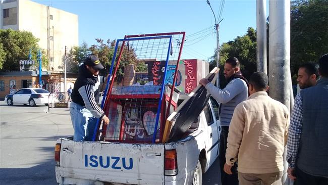 إزالة 760 إشغال طريق من شوارع دمنهور
