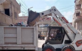 رفع 2000 طن مخلفات خلال حملات نظافة مكثفة في كفر الشيخ 