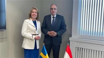   وزير الري يبحث مع وزيرة المناخ والبيئة السويدية جهود التعاون المشترك في إدارة ومعالجة المياه 