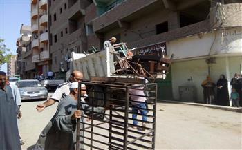 إزالة 11 حالة تعد ووقف حالتي بناء مخالف بحي أول العامرية في الإسكندرية