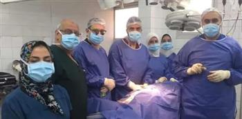  مستشفى المنشاوى العام تنقذ شاب تعرض لجرح قطعي عميق ونافذ بالرقبه