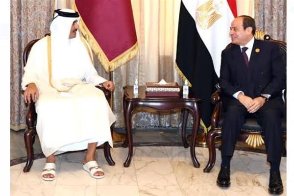 الشرق القطرية: تنسيق مصرى قطرى قبيل انطلاق القمة العربية بالجزائر