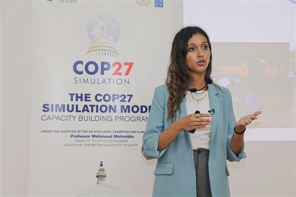الجامعة البريطانية في مصر تفتتح المرحلة الأولى من النموذج الدولي لمحاكاة قمة المناخ COP 27